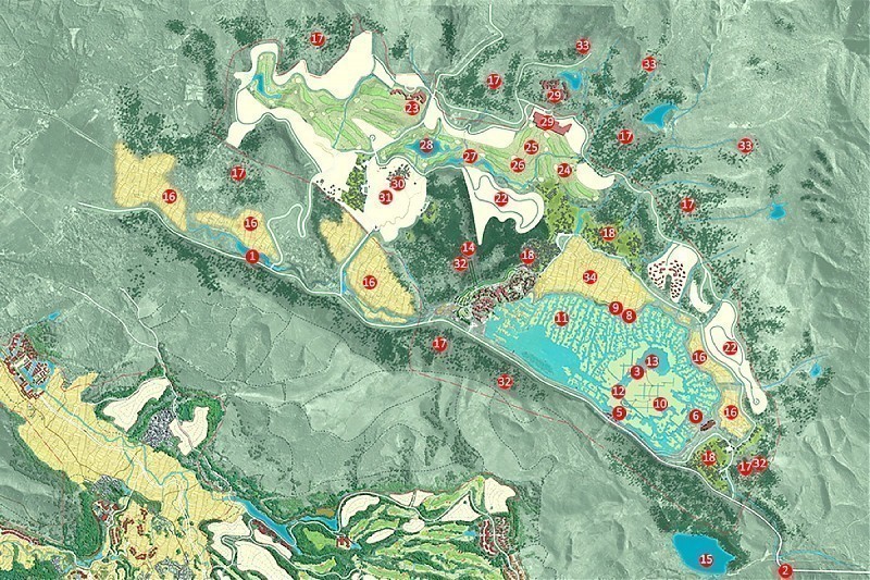 Terrain architecture - 腾冲北海火山湿地公园规划