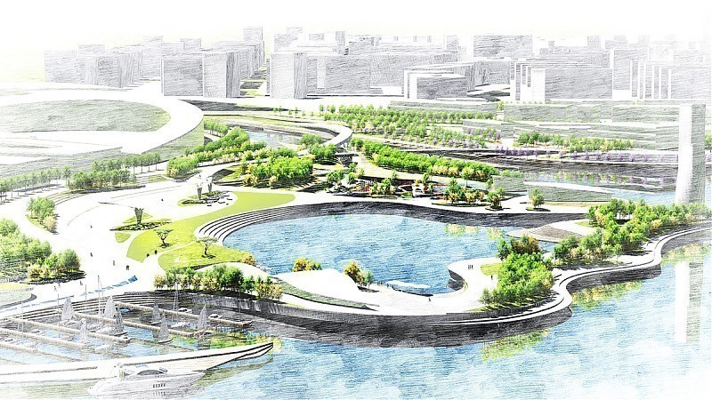 Terrain architecture - 汉中兴汉生态旅游示范新城